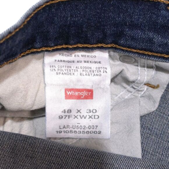 Bootcut Relaxed Fit Jeans Mens 48x30 Med Wash High Rise Stretch Comfort Western - Picture 12 of 16